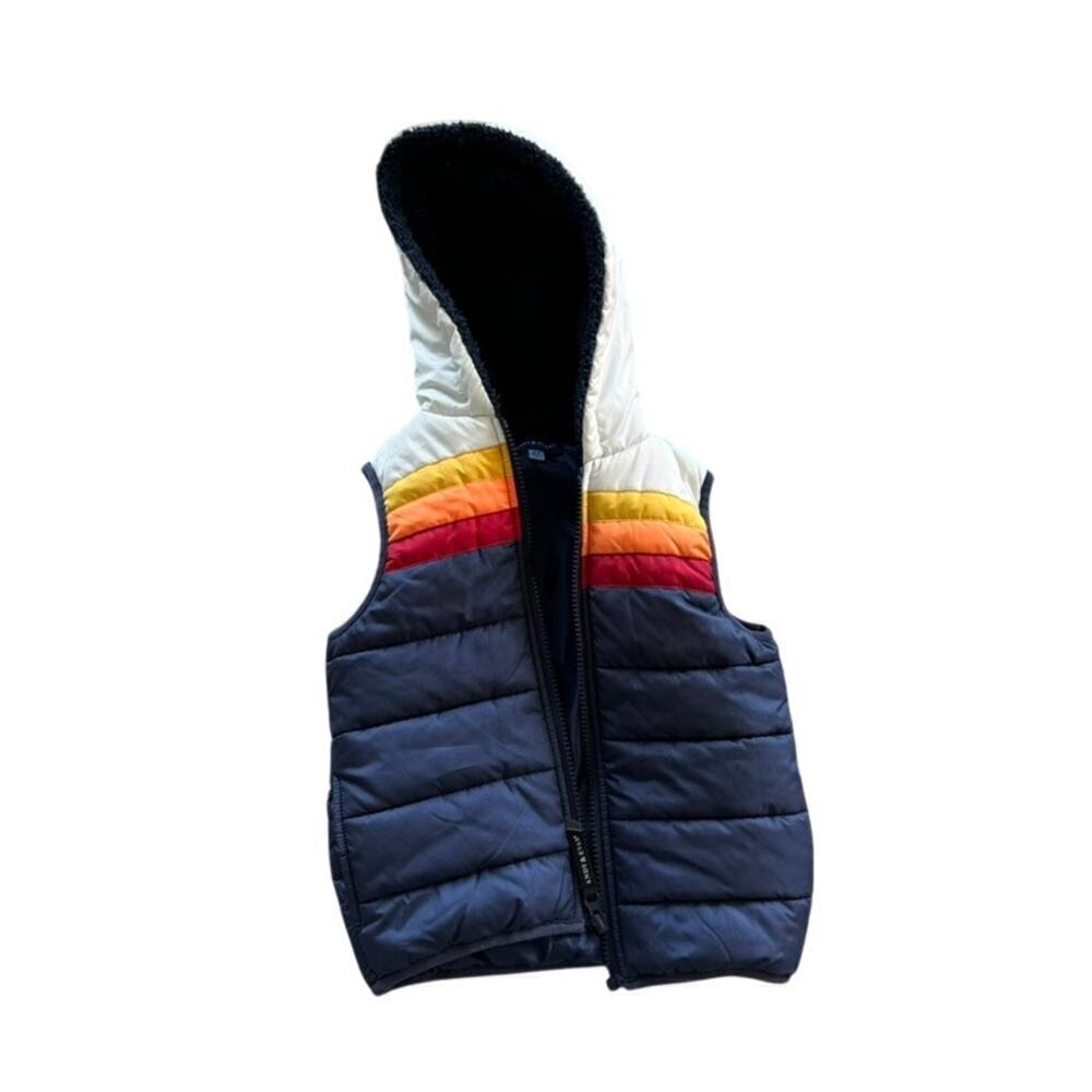Andy and Evan Rainbow Hooded Puffer Vest